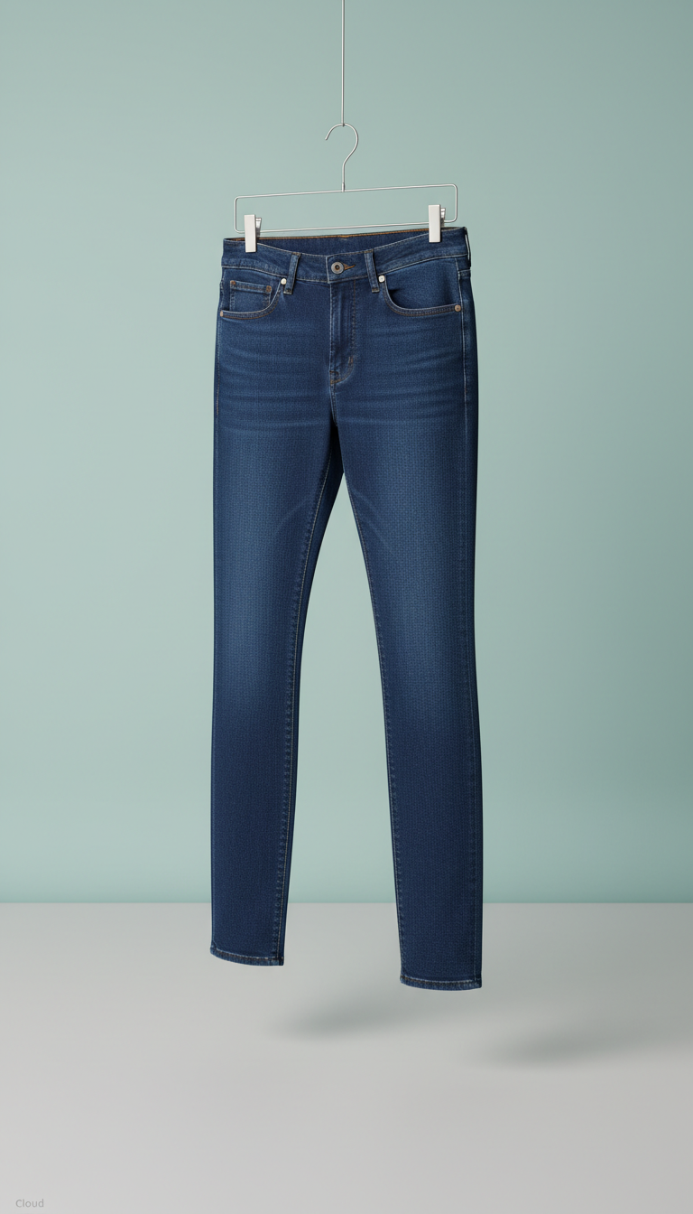Indigo Slim-Fit Jeans With Stretch